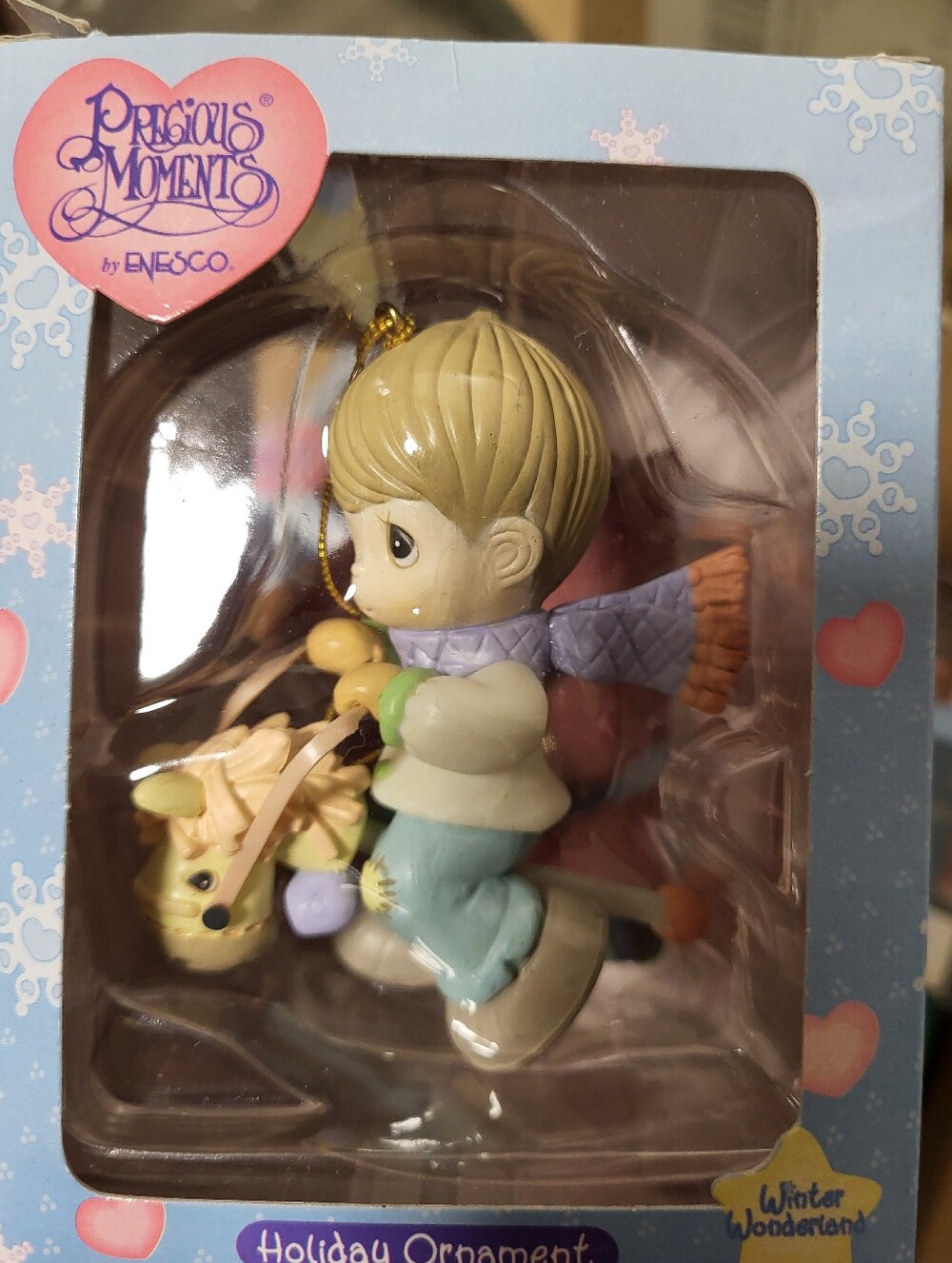 Precious Moments Enesco Holiday Ornament - Boy Riding A Hobby Horse